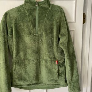 The North Face Green Fleece 1/2 ZIP Pullover